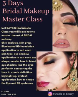 3 Days Bridal Makeup Master Class